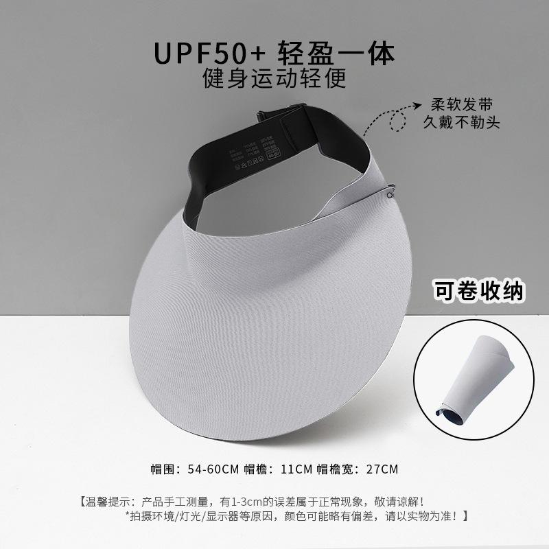 Traceless Integrated Sunscreen Hat Women'S Summer Uv Protection Large Brim Sun Hat Face Covering Cycling Sun Hat