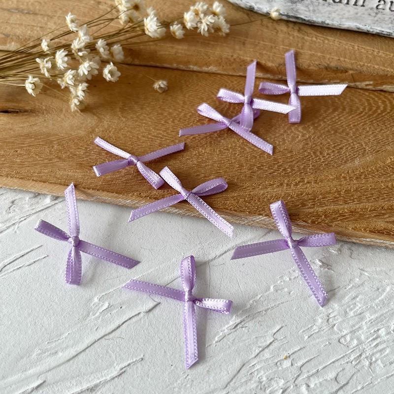 2.5cm Wide Handmade Ribbon Bow Knot for DIY Clothing & Hair Accessories, Card Holders, and Decorations