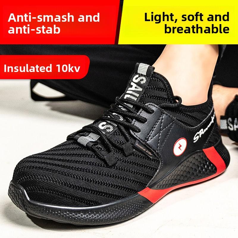 Steel Toe Shoes Man Safety Puncture-Proof Work Shoe Men Women Protective Work Shoes Steel Toe Anti Smashing Protection Shoes