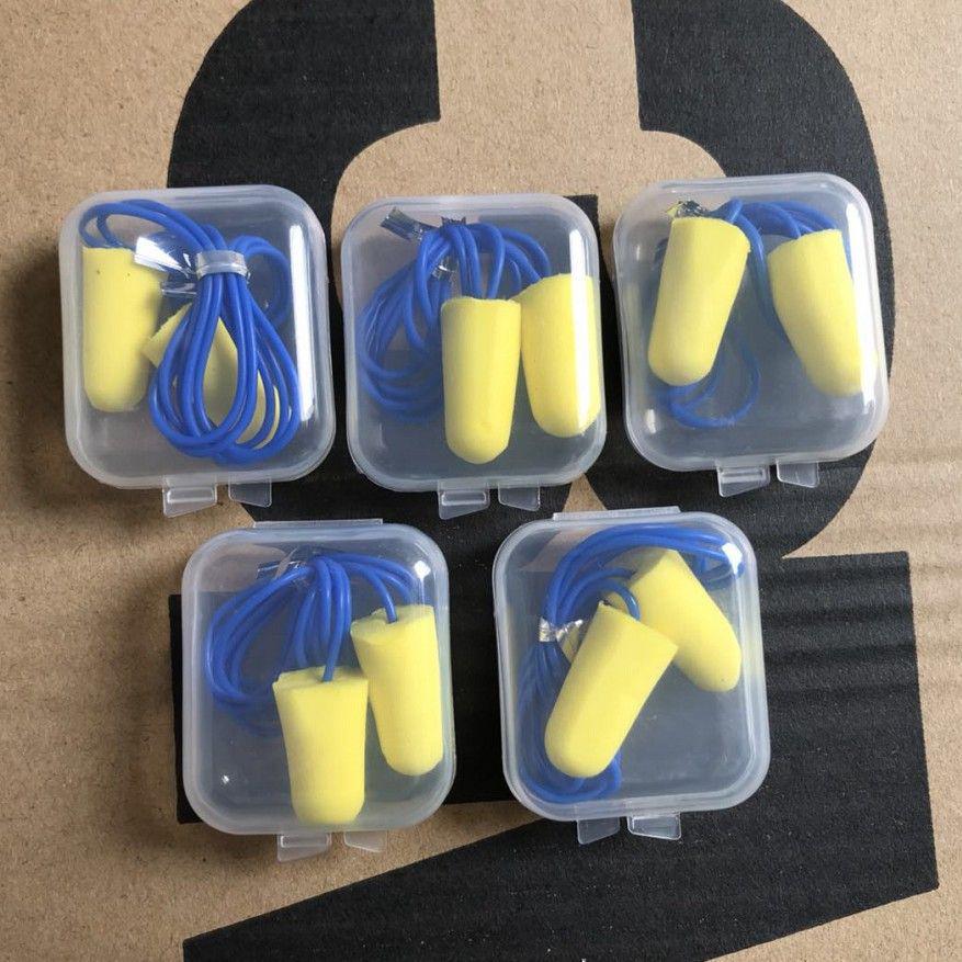 Silicone Sponge Earplugs (5 Pairs) for Noise Reduction and Isolation - Ideal for Work, Sleep, and Travel