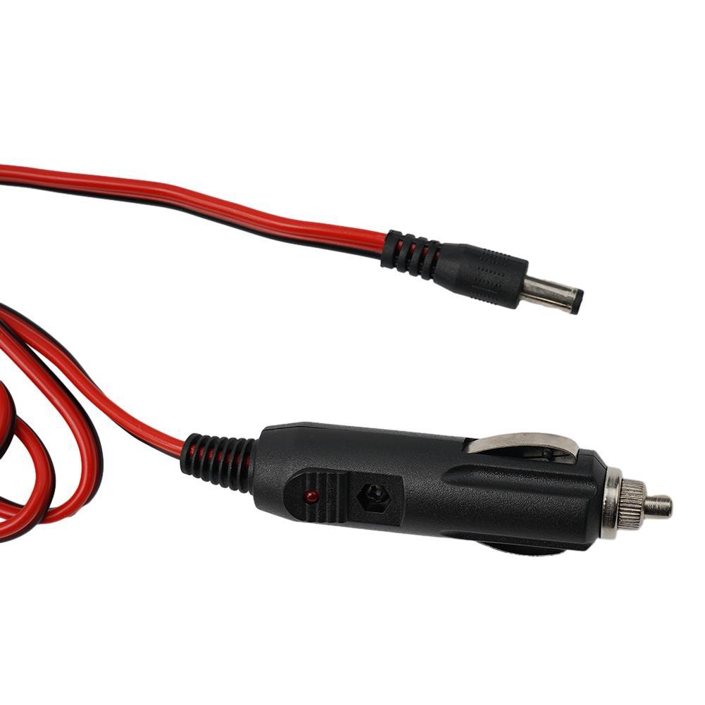 Car Power Cord 1Pcs 5.5mmx2.1mm Black Charger Cable
