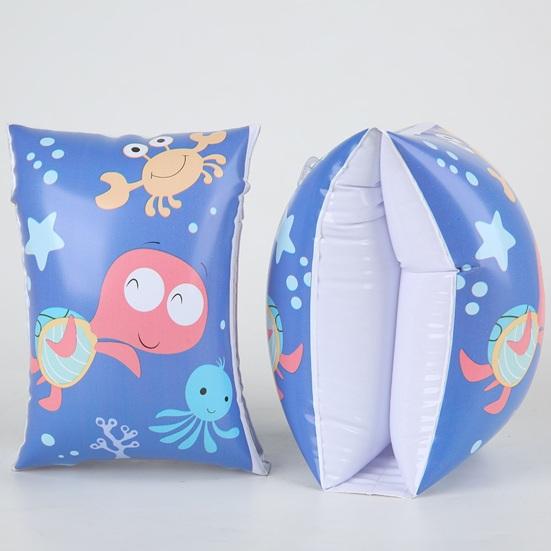 1 Pair Kids Swim Arm Floaties Dual Airbags Inflatable Swimming Armbands Professional Adults Kids Swimming Learner Aid Accessories