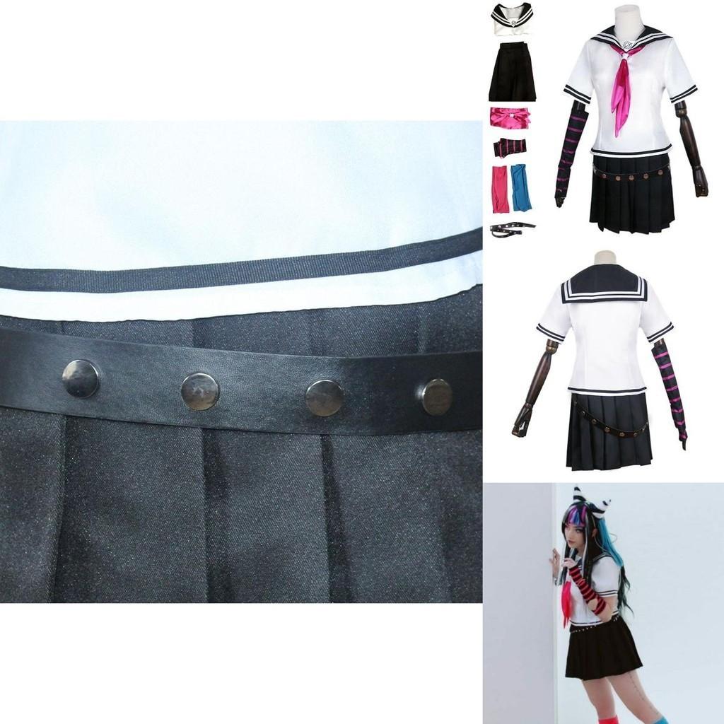 Danganronpa Ibuki Mioda Cosplay Costume Set Stylish Uniform Dress And Wig Combination