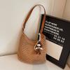 Handmade Cotton Braided Bag Female Summer 2025 New Arrival Casual Commuter Shoulder Bag Seaside Holiday Crossbody Beach Bag
