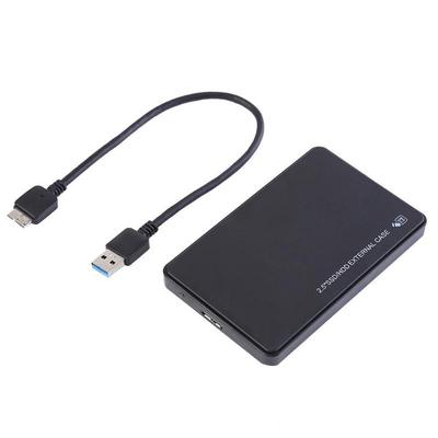 2,5 Zoll USB3.0 Festplattengehäuse 5Gbps SATA HDD SSD Mobiles Externes Gehäuse für Notebook Desktop PC (Nicht enthalten