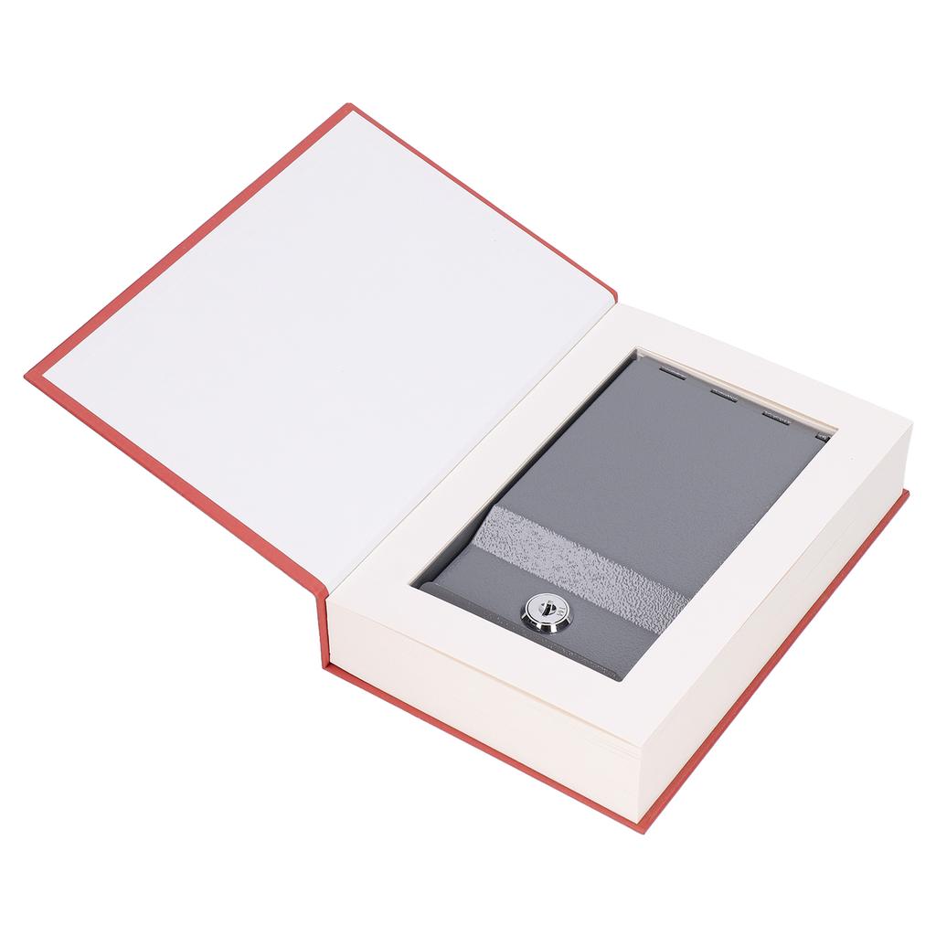 Diversion Book Safe Metal Lifelike Book Money Coin Box with Key Lock for Jewelry Cash Credit Cards