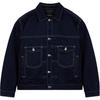Solid Color Pocket Decorated Single Breasted Long Sleeve Cotton Jacket Men Jacket Navy-Blue CZ744-B5H