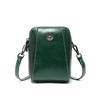 Women's Summer Versatile Small Shell Bag Cowhide Leather Purse Bag Simple Commuting with Crossbody Bag Ladies Cell Phe Pocket