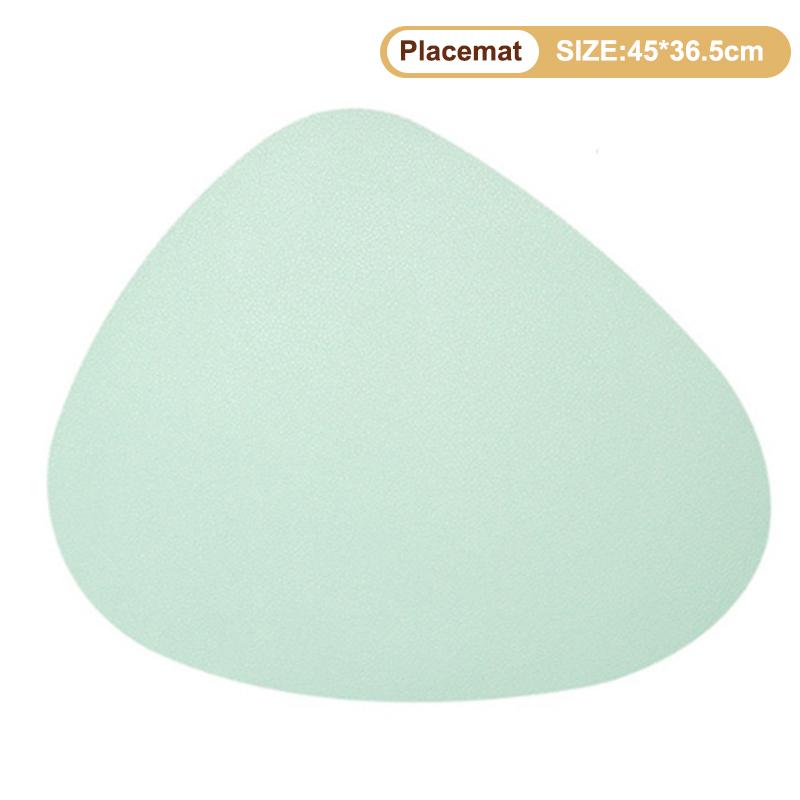 Double-Sided Pu Leather Placemat Teacup Coasters Waterproof And Oil-Proof Table Mats Western Restaurant Heat-Insulating Mats