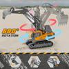 Remote Control Toys Engineering Vehicles,Metal Alloys Can Emit Sound Height Simulation Excavator Children's Toys Christmas Halloween Thanksgiving Gift