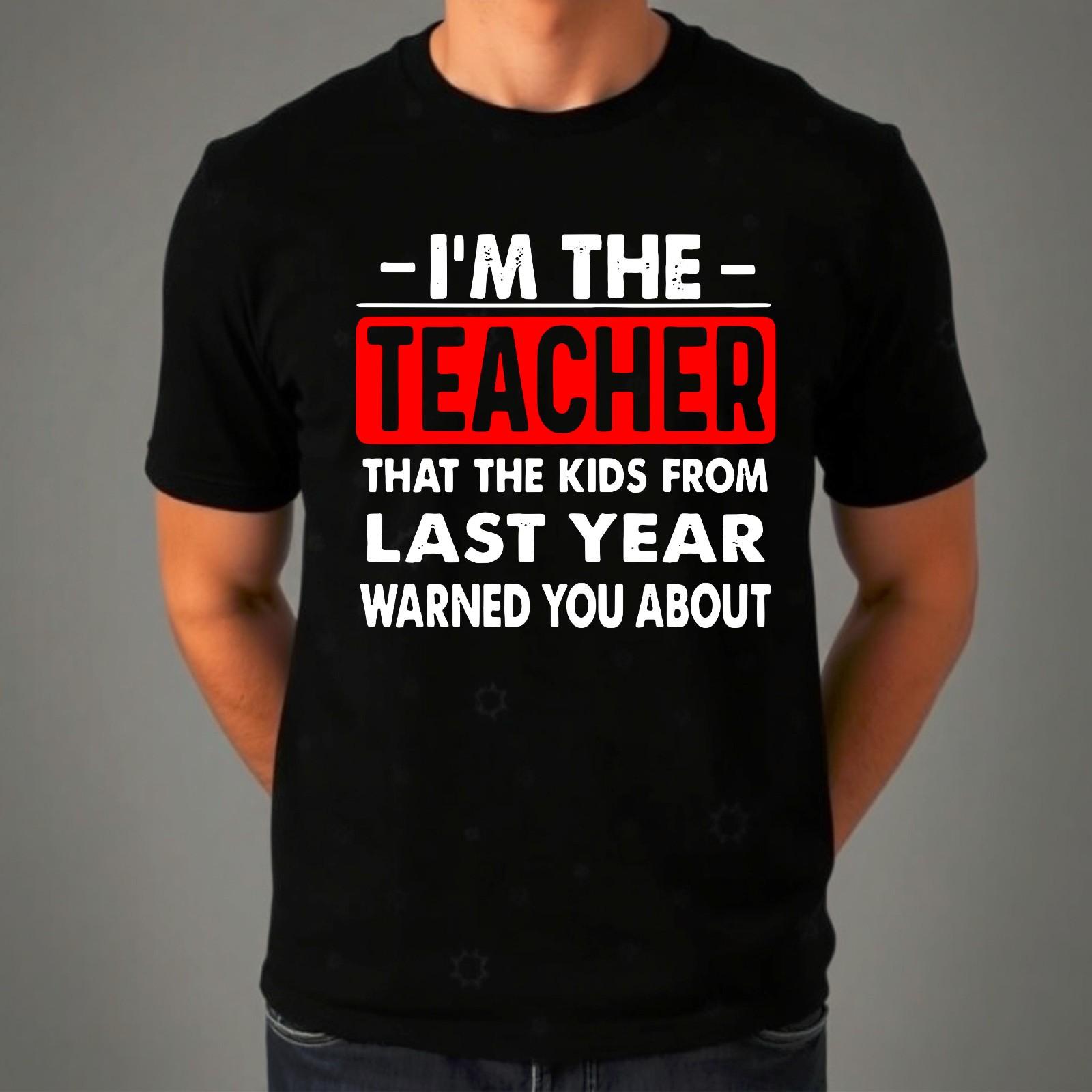 Back to School Teacher T-shirt Funny Back To School t-shirt Teacher Joke Tee Top L