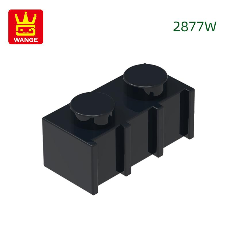 Non-Toxic 200Pcs/Lot 2877W Modified Vertical Grain 1X2 With Grille Fluted Block Moc Accessories Compatible With Brick Parts Toys