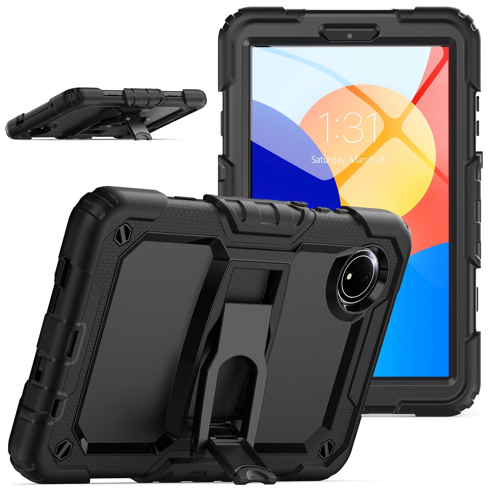 

Силиконовый защитный чехол для RedmiPad SE 8.7 - защита от падений и изгибов с подставкой для планшета Xiaomi. 8.7 inch красный