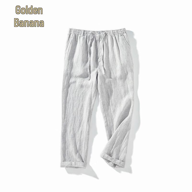 Men's 100% Pure Linen Casual Pants