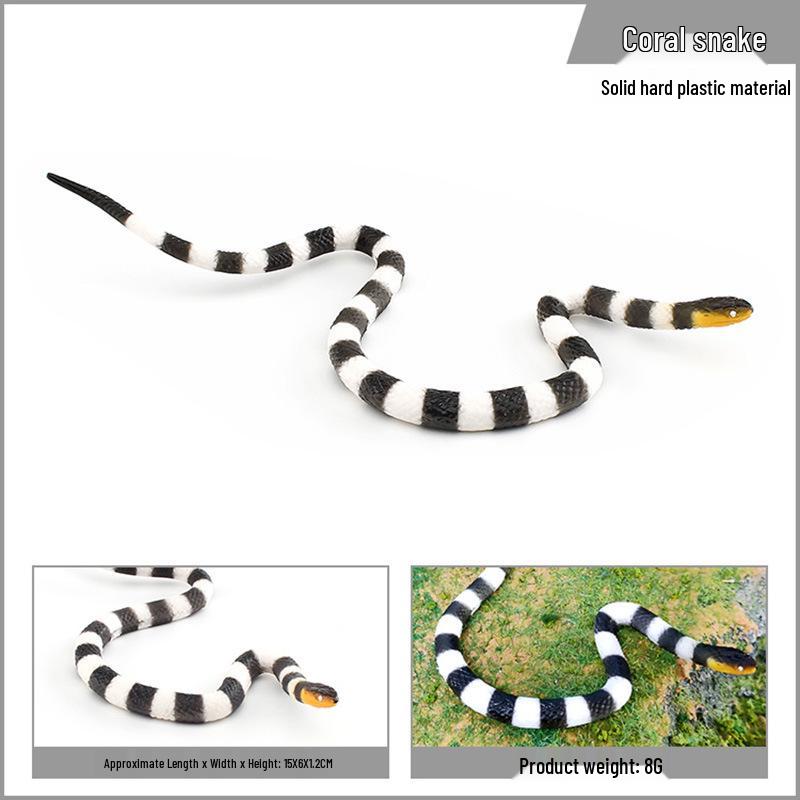 Reptile Simulation: Snake Wildlife Toy - Children s Cognitive Decor Model