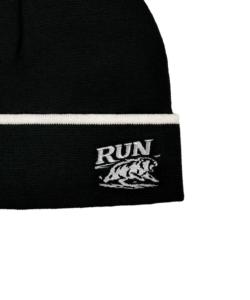 Nyuteib All Day Bear Beanie Big Head Fit - Black Bear