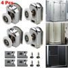 4pcs Shower Door Rollers Runners Wheels 25mm Wheel Zinc Alloy HomeBathroom  Sliding Door Rollers Replacement Hanging Wheel
