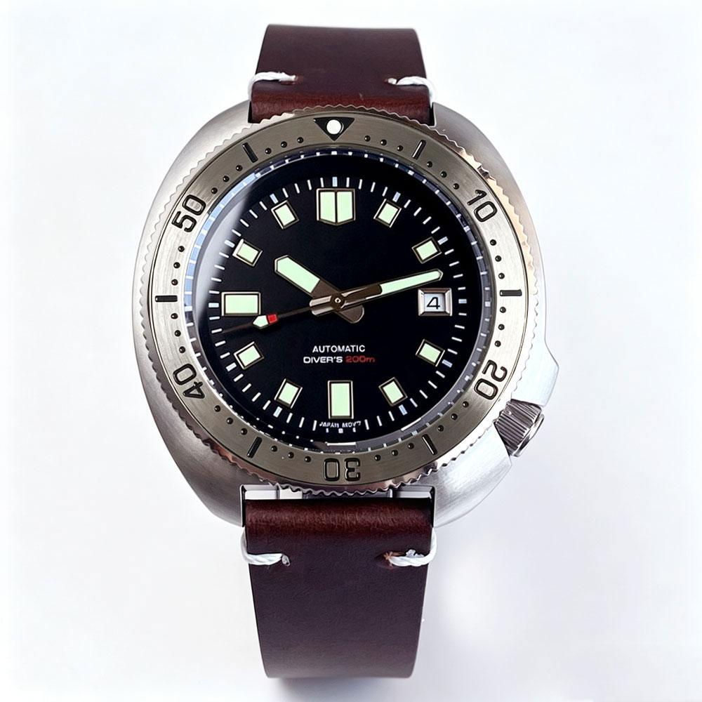 Tandorio 44mm Safīra Stikls 20ATM Vintage