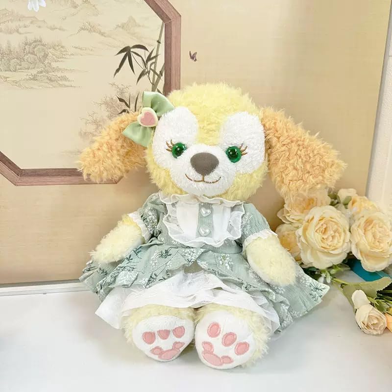 Rinabell Costume for Small Plush Toy, Stellar Cookie Ann Outfit, Floral Mint Green Dress with Ribbon