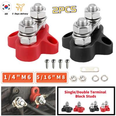 M6 M8 M10 Sammelschienen-Anschlussblockbolzen 12V 5/16" 1/4" Minuspol, Hochleistungs-Stromverteilungsbolzen für LKW, Wohnmobil, Boot