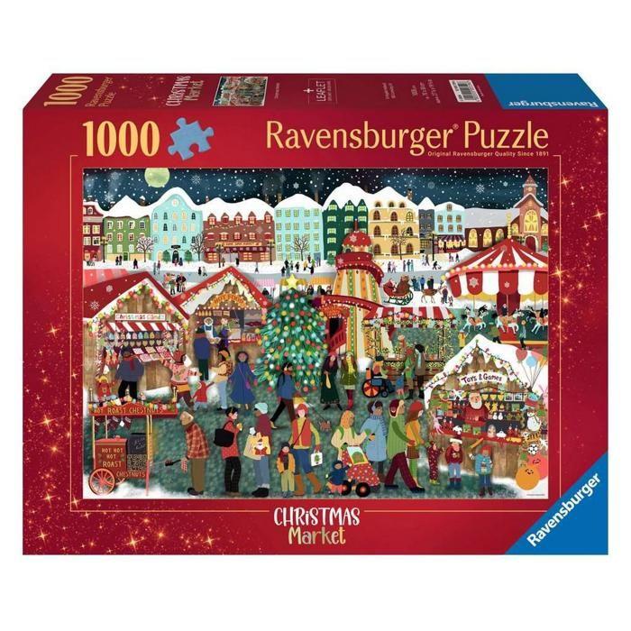Puzzle ravensburger le marché de noël 1000 pièces