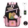 Kapibara fun peripheral printing new schoolbag cute cartoon primary and secondary school students spine backpack