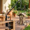 Laternenhaken 360 Grad Drehungen Vogelfutterspender Haken Edelstahl Verstellbar Schwerlast Haken Robust Gartenhaken Hausgarten