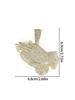 Men's Hip Hop Full Diamond Zinc Alloy Pendant Necklace