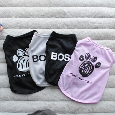 Summer Puppy Thin Clothes, Full Polyester Breathable Vest, Small Dog, Bigbear, Teddy