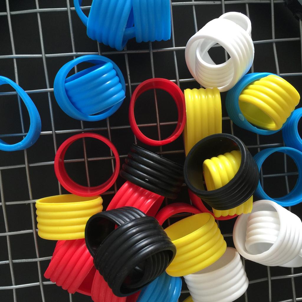 4Pcs Tennis Racket Grip Rings Racket Fixed Rings Grip Tape for Tennis Racket Handle Tacky Tennis Racket Grip Bands Set