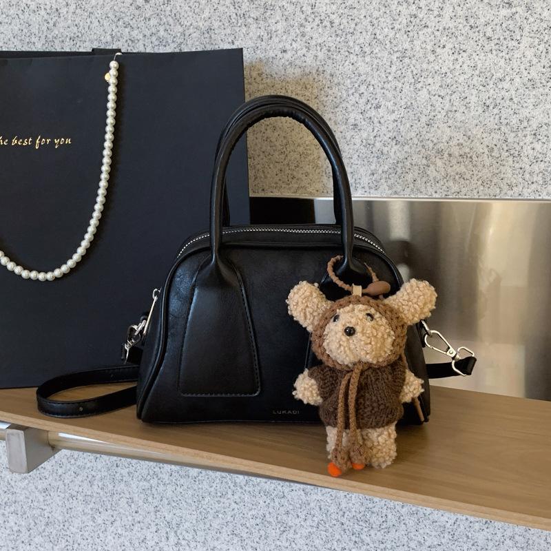 New Handbag Women's Crossbody Bag Women's Texture Handbag Single Shoulder Bag Boston Bag Minimalist Women's Bag