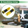 Motoforti Motorcycle Hand Grips Cover Rubber Aluminum Alloy Handlebar Grips for Motorbike Scooter 1 Pair Universal