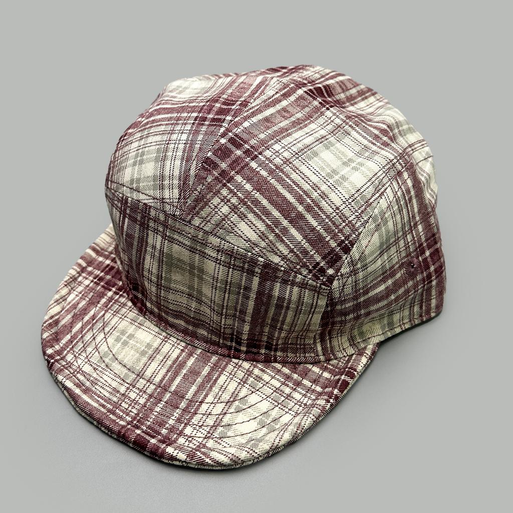 Spring And Autumn Plaid Alphabet Solid Color Baseball Cap Men'S And Women'S Sunshade Flat Brim Color Matching Street Cap