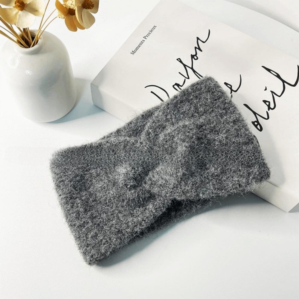 New Elastic Winter Headband Knot Cross Woolen Knitting Headwrap Non Slip Warm Hair Band Hair Accessories