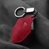 For Changan Deepal SL03 S07 G318 S05 Suede Leather Key Case Cover Full Package Keychain HandSewn Storage Bag Keychain Fob Holder