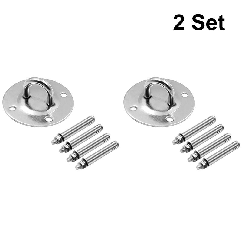 

1/2/3 Комплекти Підвісний кронштейн з нержавіючої сталі Гачок для гойдалки Гамак Настінне кріплення Анкерний гак Підвіс для йоги 2Set