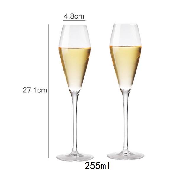 2 adet 150-250ml Kristal Kadeh Şampanya Bardağı Kupa Yaratıcı Kırmızı Şarap Köpüklü Tatlı Şarap Bardağı Düğün Parti Bar Ev İçecek Bardağı