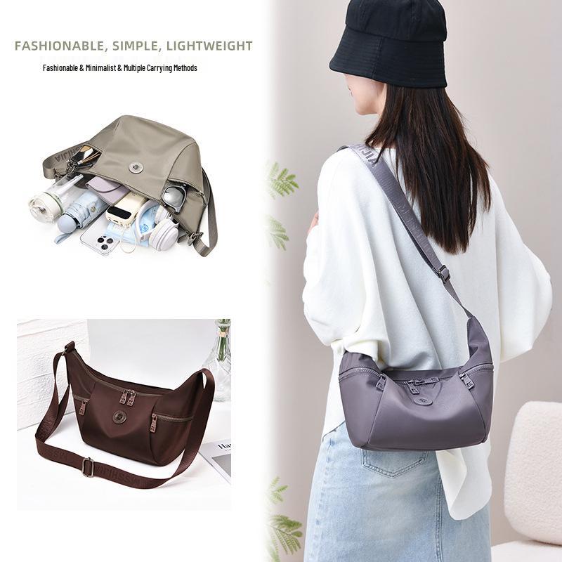 

Japanese Minimalist Large Capacity Lightweight Casual Shoulder Bag for Women хакі