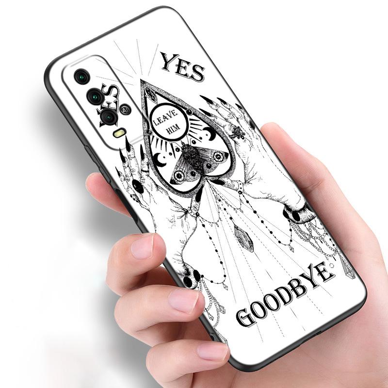 Witches moon Tarot Witch Ouija Silicone Phone Case For Xiaomi Redmi Note 11 10 9 8 Pro 11T 10T 10S 9S 8T 9 9A 9C 9T Black Cover