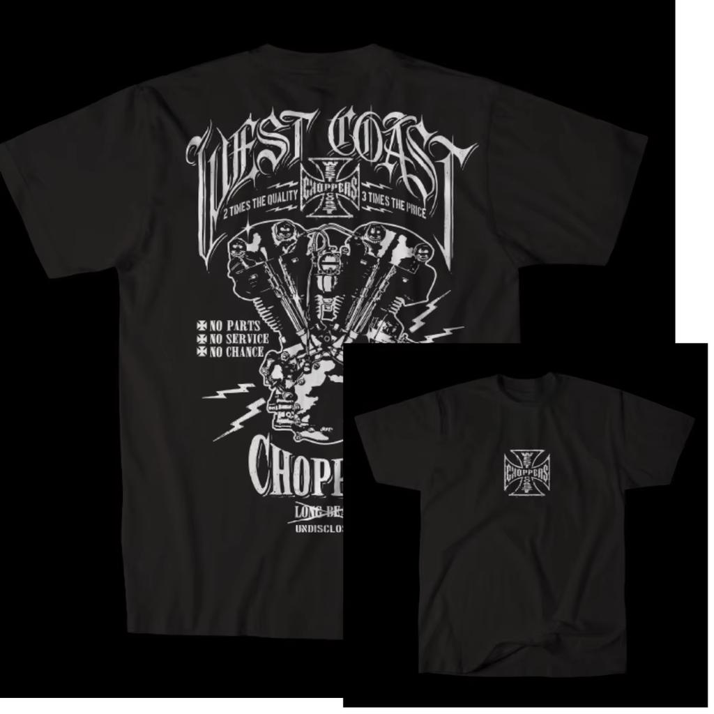 Pop Summer West Coast Choppers Graphic Cotton Tshirt Unisex Summer Short Sleeve Fashion Brand Tee Luxury Casual Vintage Tees