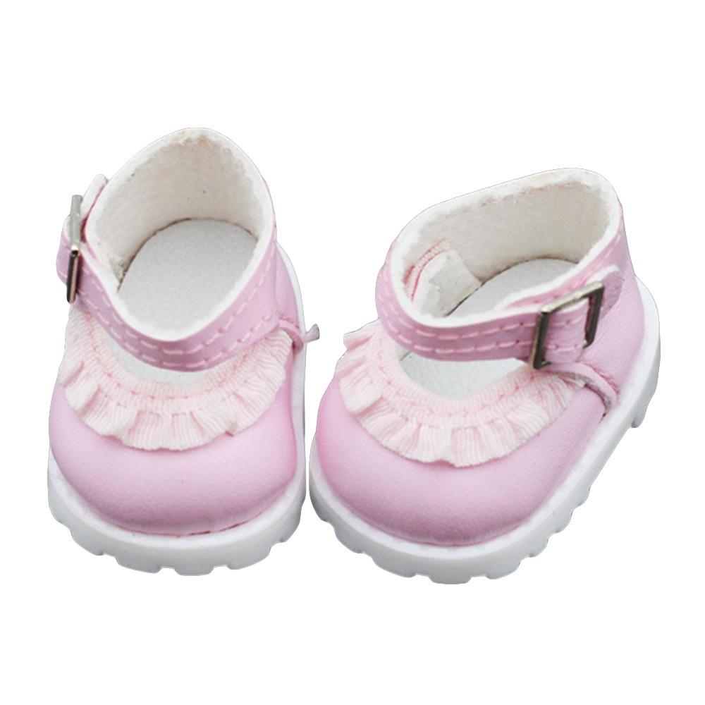 

15cm 17cm Doll Shoes 3.8*2.3cm for V1 V2 Doll Clothing Shoe Accessories рожевий