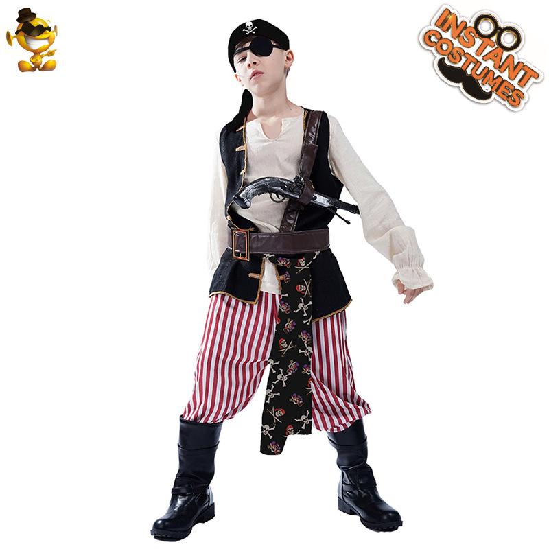 Halloween party costumes cosplay costumes masquerade stage costumes children's little boy pirate costumes