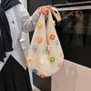 Summer Commuting Woven Bag for Women Single Armpit Bag, Fashion Large Capacity Tote Bag, Beach Floral Hollow Handbag Shoulder Bag AVE