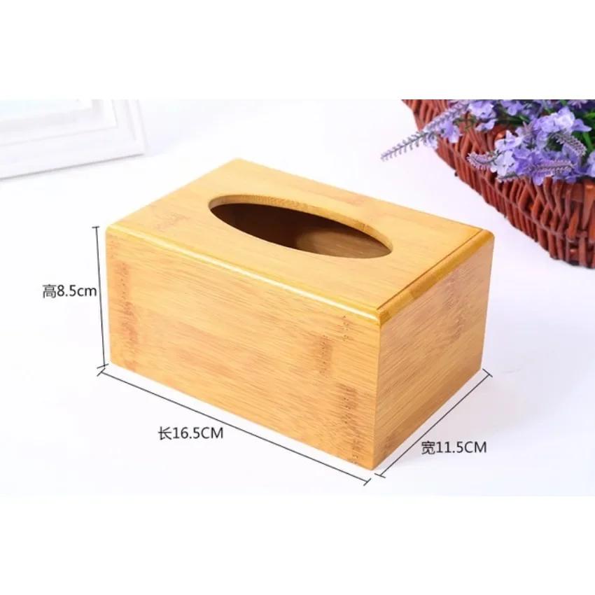 The Tissue Paper Box Is Made of Bamboo and Wood Suitable for Paper Towel Storage Restaurant and Hotel Issue Paper Boxes