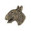 Bull Terrier, Bully III - Hundehalskette, versilberter Anhänger für den Hundeliebhaber, dezenter Schmuck von Art-Dog