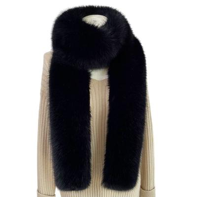 Faux Rex Rabbit Fur Scarf Long Soft Plush Wrap 180cm Length 14cm Width Winter Neck Warmer Shawl