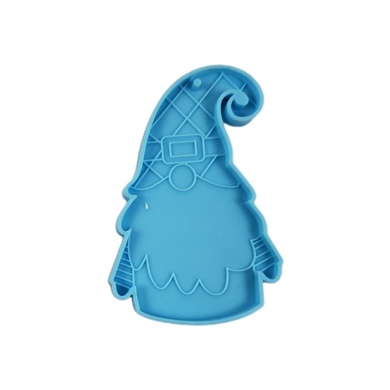 Craft Epoxy Mold Handmade Jewelry Pendant Resin Casting Moulds Dwarf Doll Gnome Keychain Resin Mold Silicone Texture