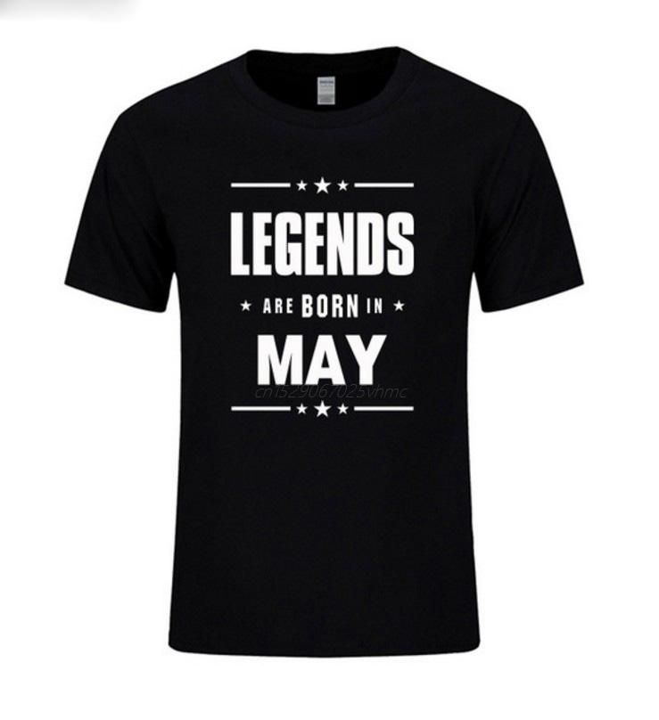 Unisexs Print TShirt LEGENDS BORN IN MAY Unisexs Fashion T Shirt Cool Tops Short Sleeve Hipster Tees Fashion Clothing