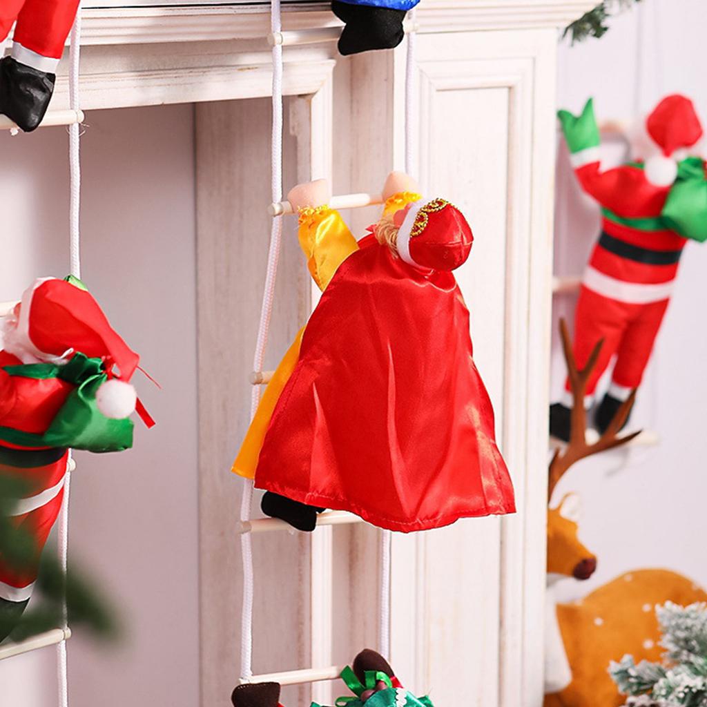 Vánoční stromek dekorace španělští králové lezoucí po žebříku závěsná ozdoba na stromy dveře zeď okno sváteční dekorace
