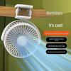 Mini USB Rechargeable Clip Fan - Portable Handheld & Desktop Small Fan for Office & Dorm